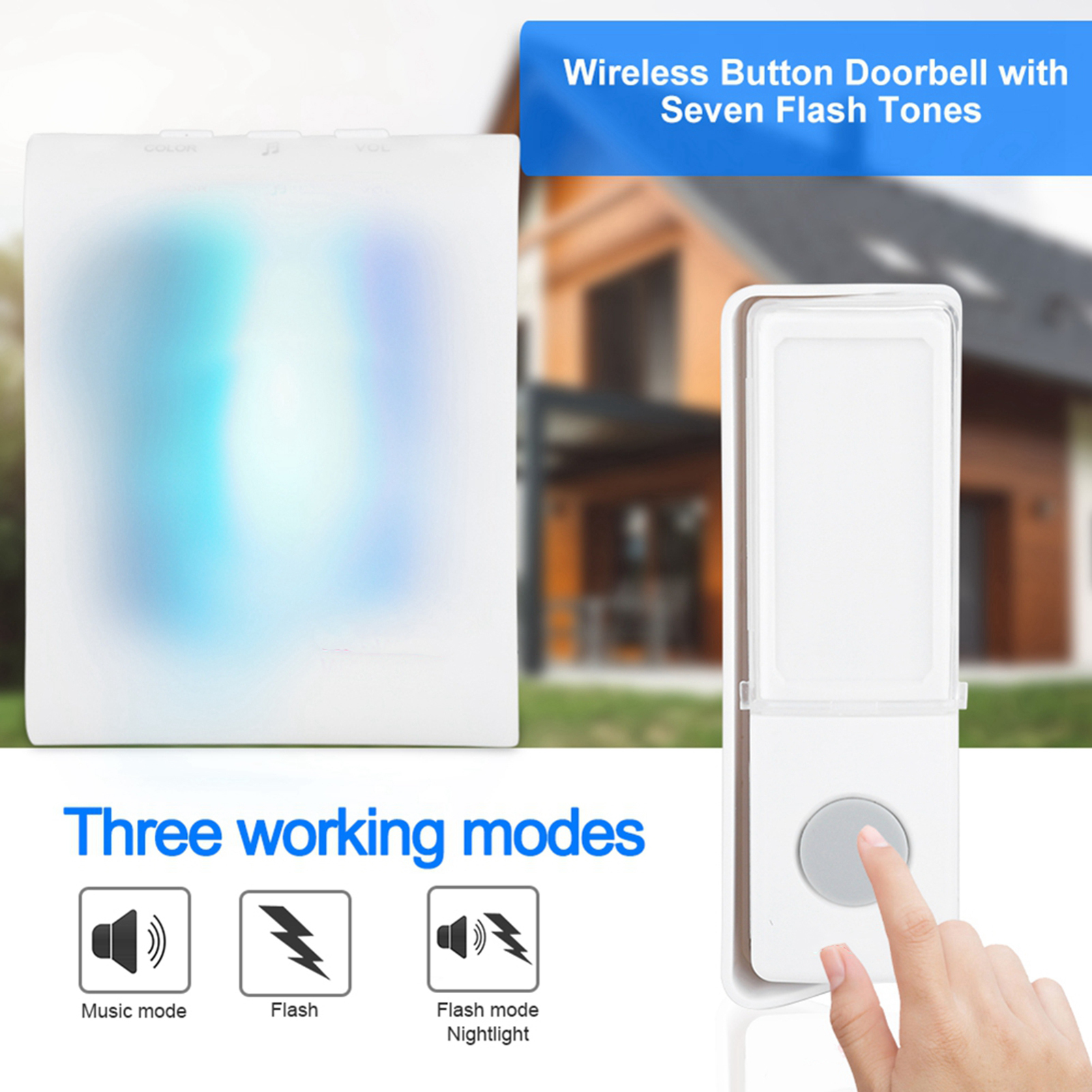 Electronic Gadgets For Home - Button Door Bell Elderly Caller Wireless