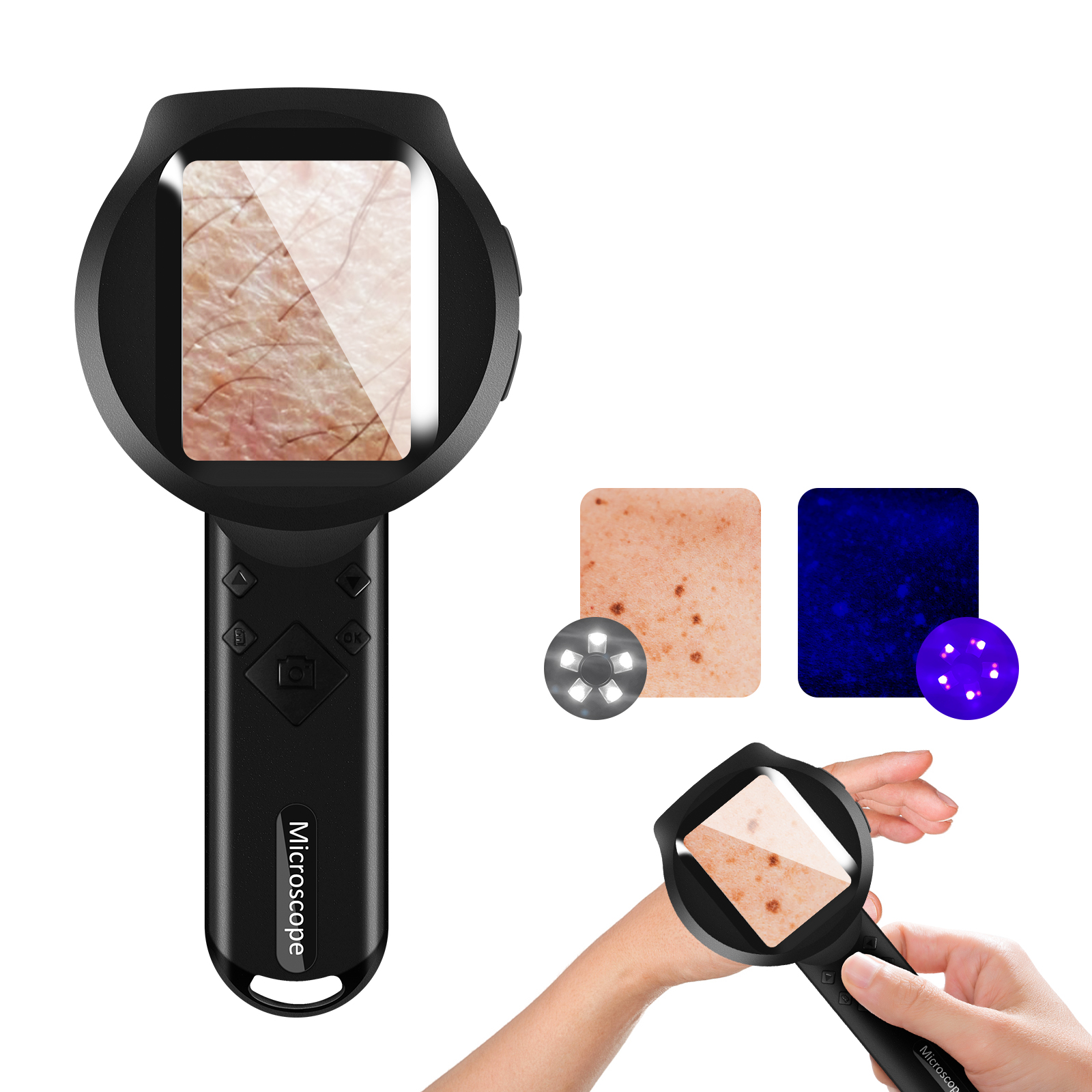 Digital Magnifier Reading - Wireless Digital Microscope Handheld HD Inspection