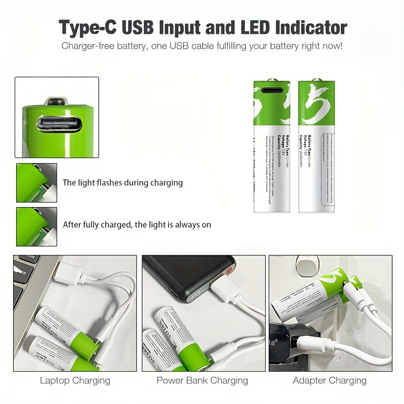 Smart 1.5V AA 2600mWh USB Rech - Modern Electronics Gadgets ulasan dan harga