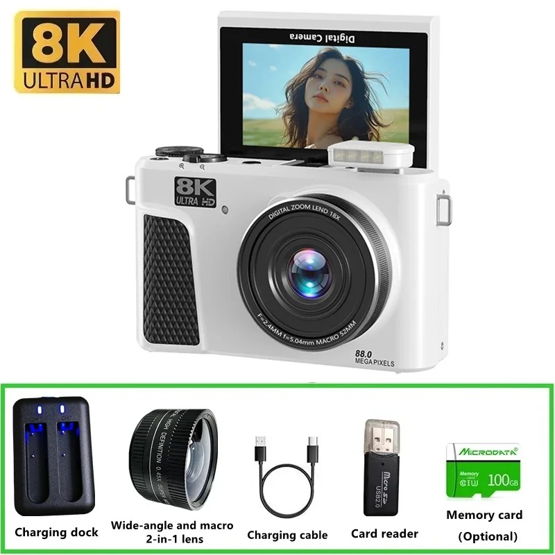 WD300 8K Digital Camera 88MP v - Electronic Gadgets For Home ulasan dan harga