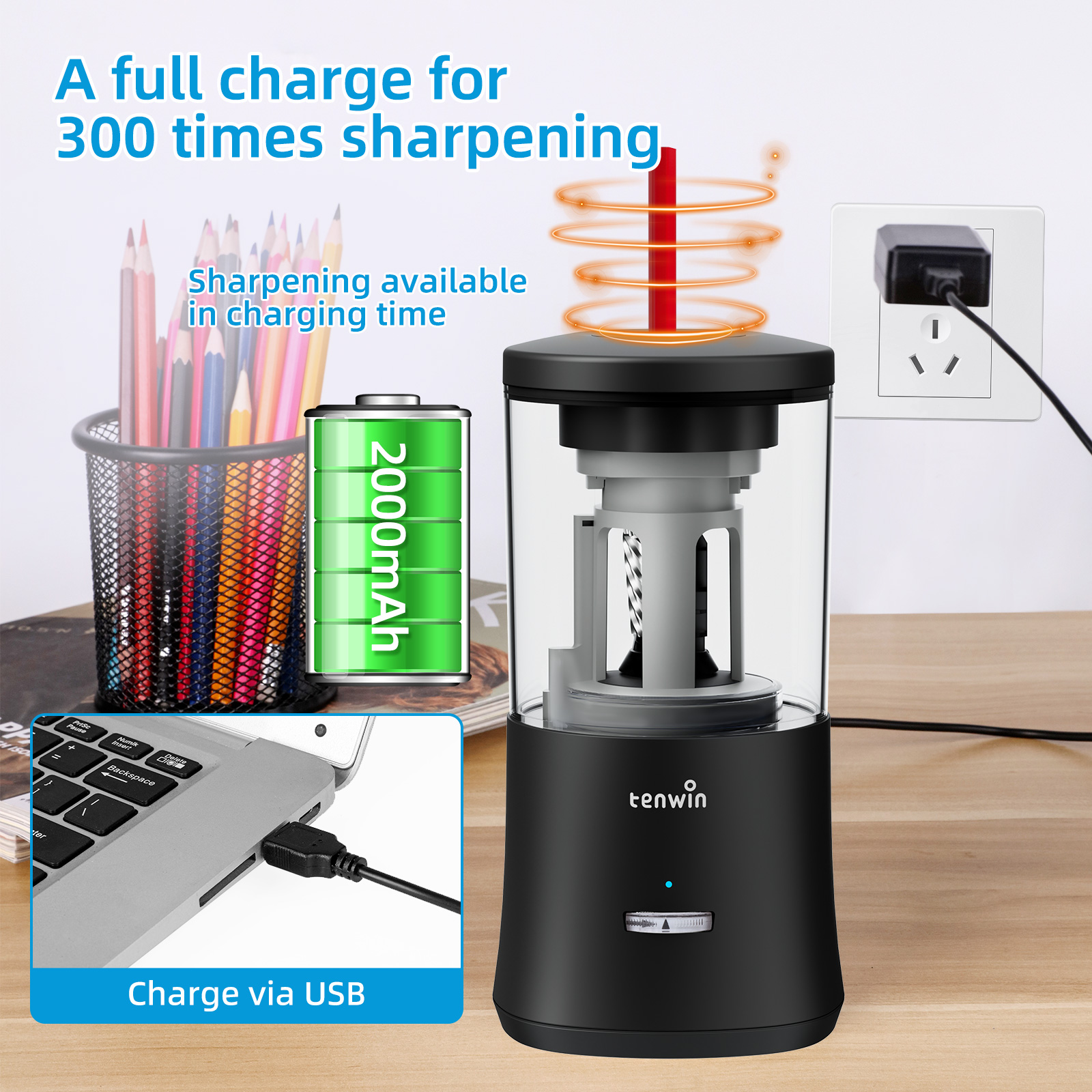Electric Automatic Pencil Shar - Electronic Gadgets For Home ulasan dan harga
