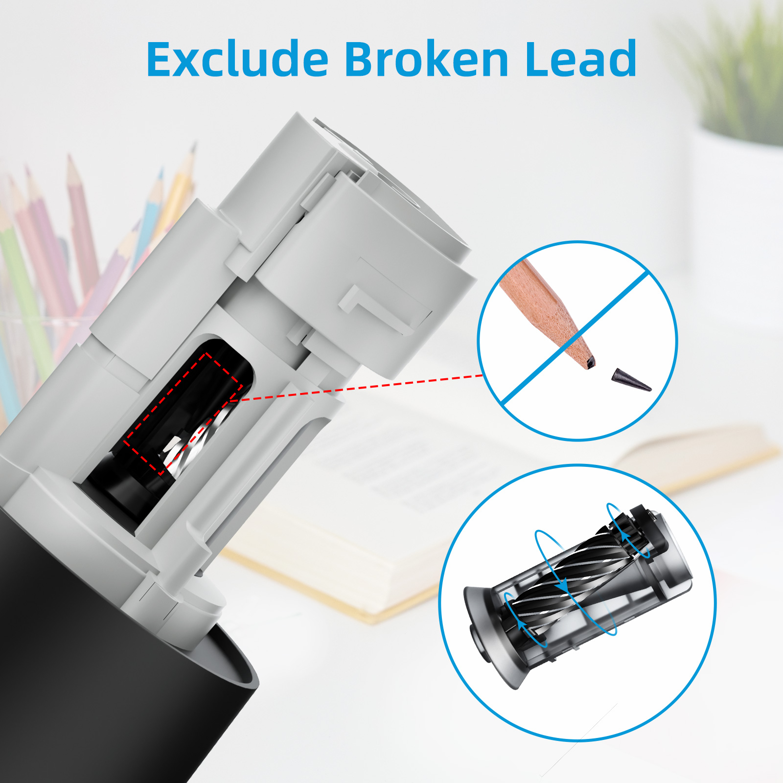 Electric Automatic Pencil Shar - Electronic Gadgets For Home ulasan dan harga