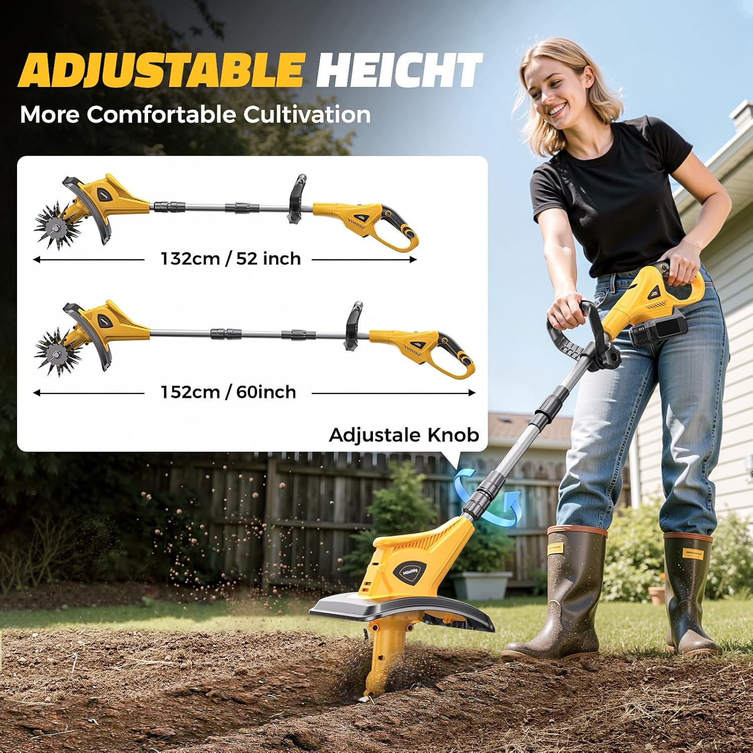 Cordless Tiller Cultivator Com - Electric Gadget ulasan dan harga