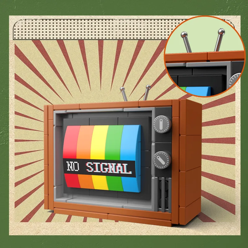 Retro DIY Building Blocks TV R - Electric Gadget ulasan dan harga