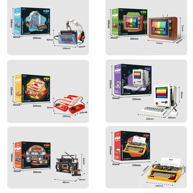 Retro DIY Building Blocks TV R - Electric Gadget ulasan dan harga