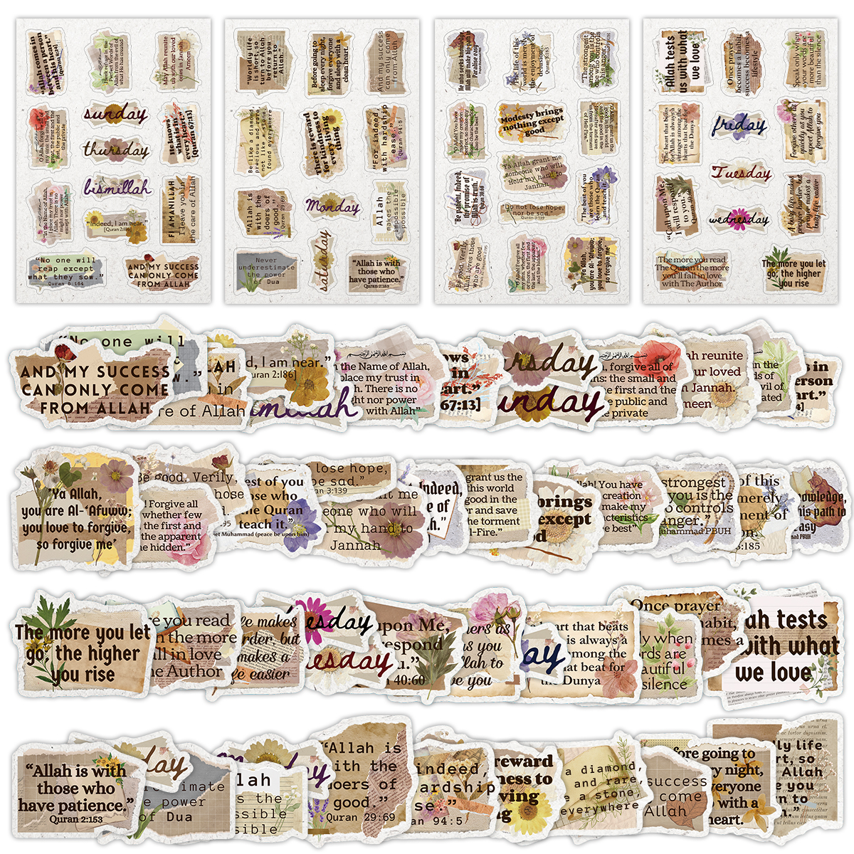 4sheets-50stickers Quranic Phr - Gadget Q ulasan dan harga