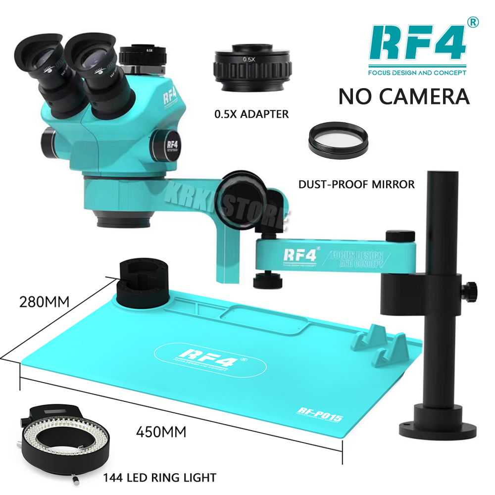 RF4 Trinocular Stereo Microsco - Digital Magnifier Reading ulasan dan harga