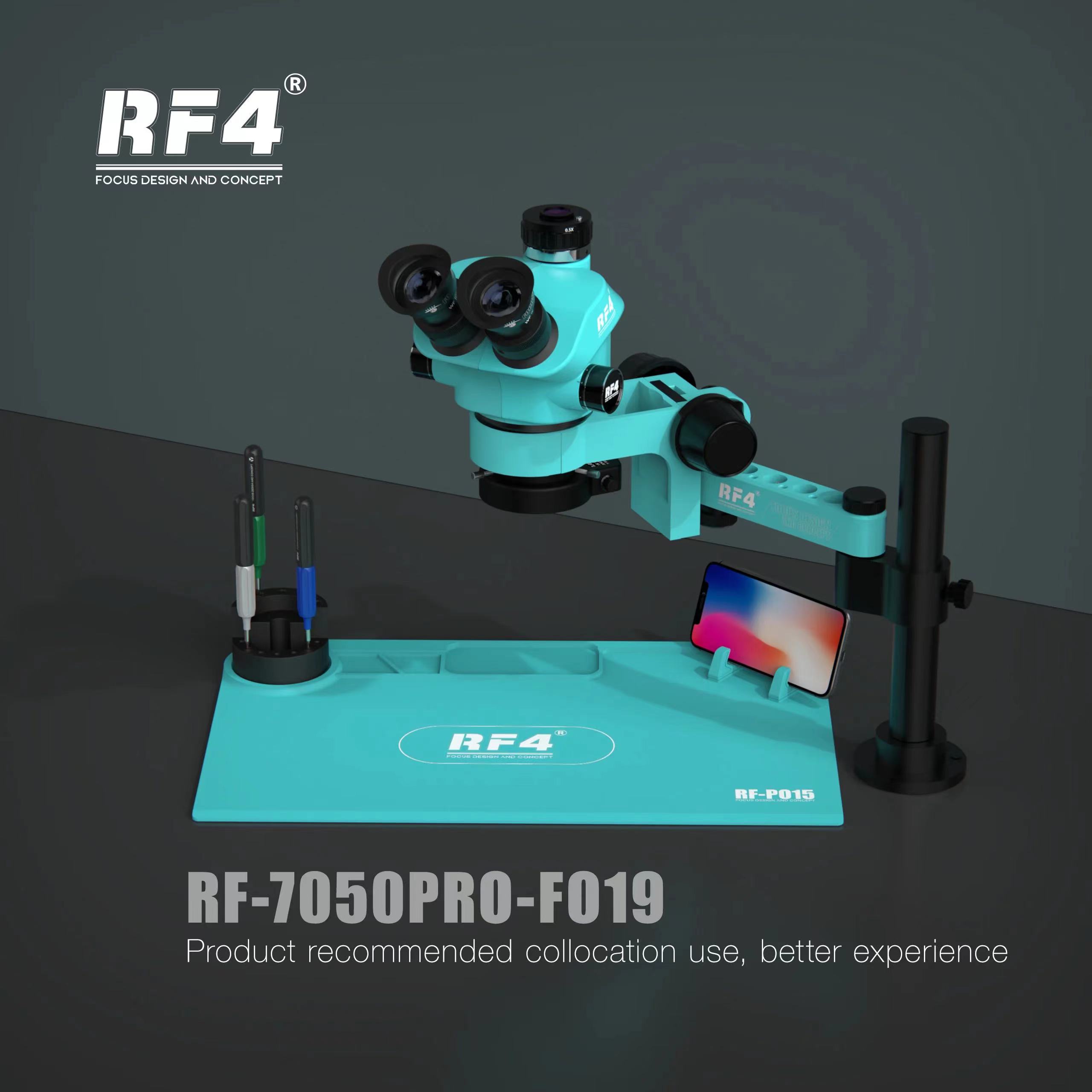 RF4 Trinocular Stereo Microsco - Digital Magnifier Reading ulasan dan harga