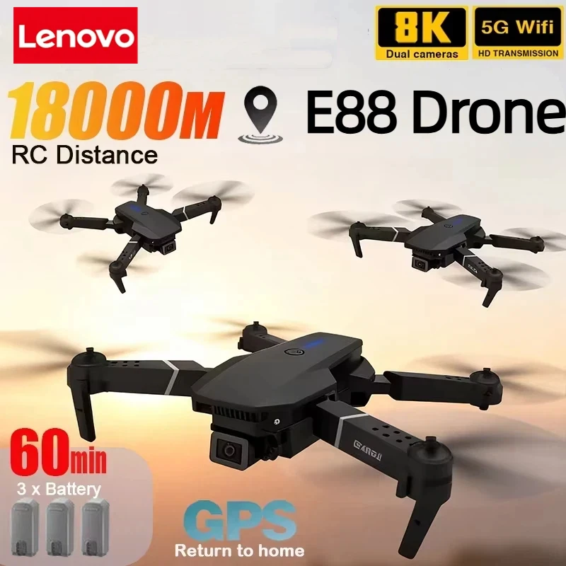 Lenovo New E88 Pro WIFI FPV Dr - New Gadgets Electronic ulasan dan harga