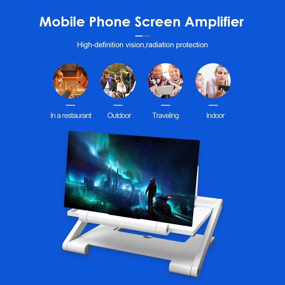 14'' 3D HD Cell Phone Screen A - Digital Magnifier Reading ulasan dan harga