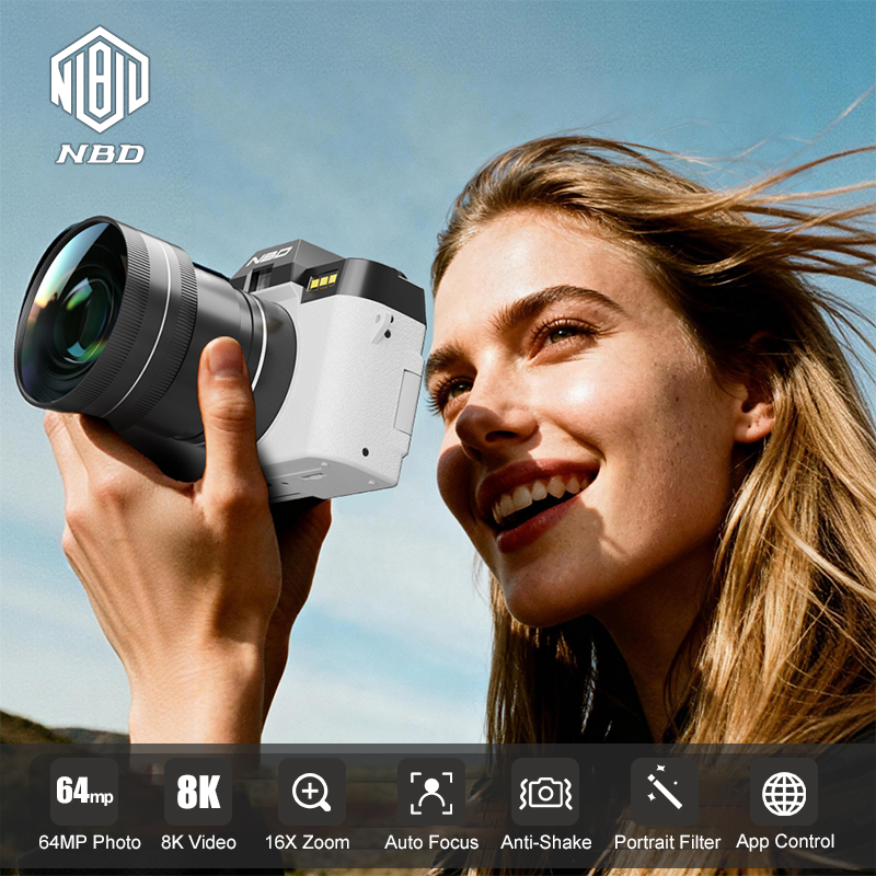 NBD 8K Vlog Camera 64MP Digita - Electronic Gadgets For Home ulasan dan harga