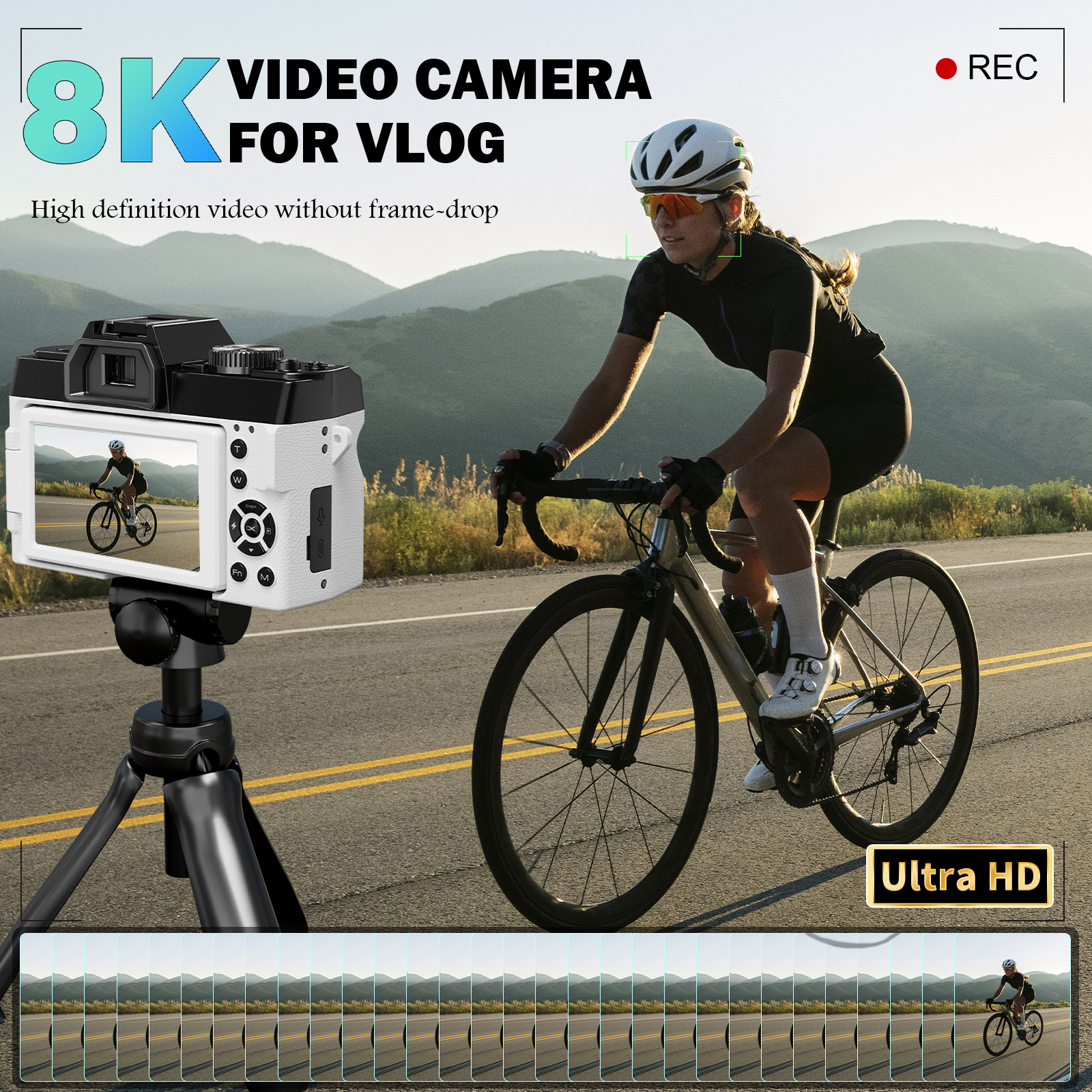 NBD 8K Vlog Camera 64MP Digita - Electronic Gadgets For Home ulasan dan harga