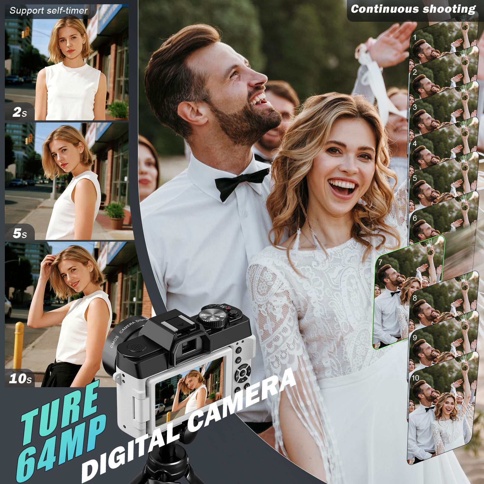 NBD 8K Vlog Camera 64MP Digita - Electronic Gadgets For Home ulasan dan harga